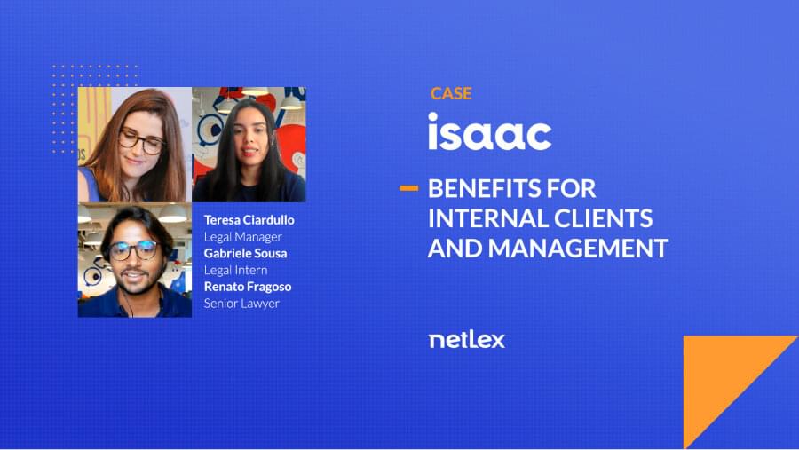 Case Isaac & netLex: benefits for internal clients and management