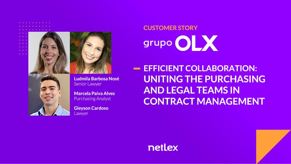 Customer Story Grupo OLX + netLex: efficient collaboration uniting the purchasing and legal teams in contract management