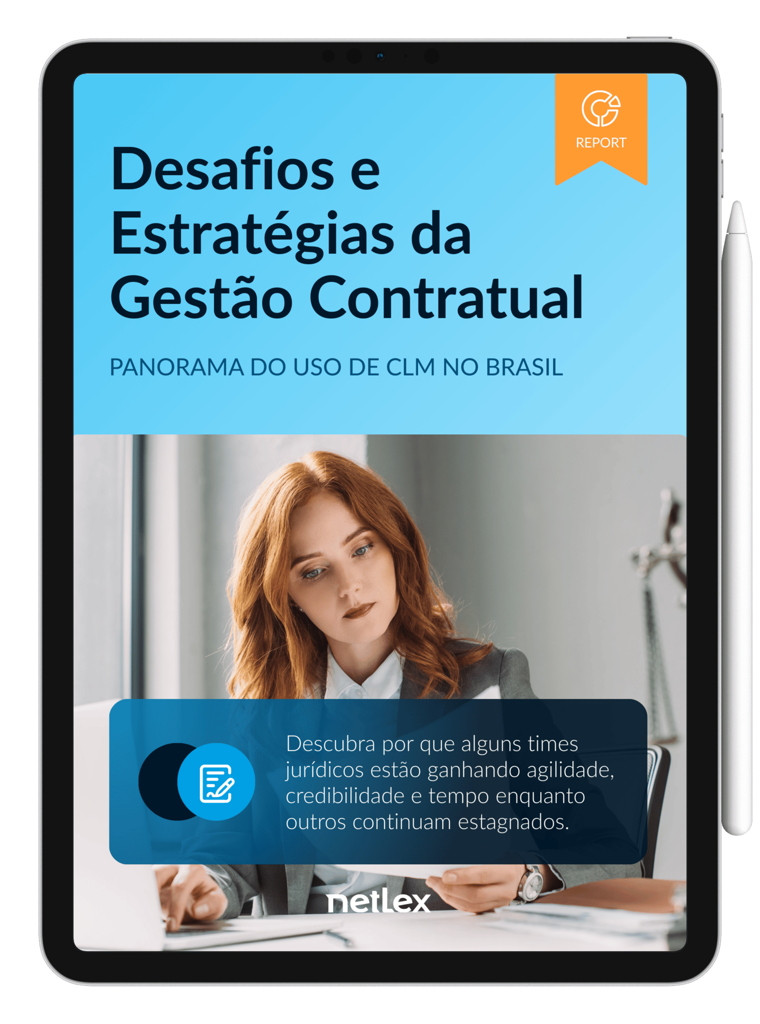 Mockup Tablet Apple iPad Pro 11 Silver com Apple Pen