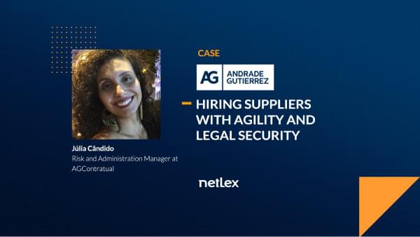 See how Andrade Gutierrez, a reference in large-scale engineering, gained agility and security in the management of Supply contracts with netLex.