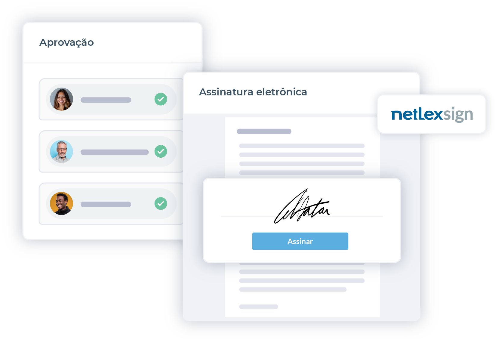 Recorte de uma tela interna do netlex. Nesse destaque está aberta a aba de “informações” sobre o documento, que reúne dados como: responsáveis pelo documento, valor do contrato, objeto, prazos e outros. Esta funcionalidade ajuda a tornar mais eficiente a gestão do documento, reunindo informações extraídas diretamente do documento com agilidade para otimizar as etapas de elaboração, gestão, organização e controle de documentos e contratos. 