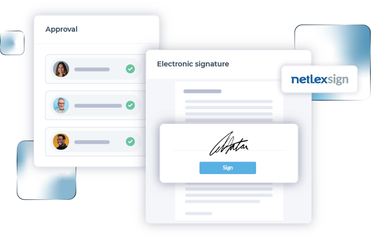 Netlex internal screen, which represents one of the stages of the document's workflow, highlighting a pop-up that presents the option to invite other users to collaborate in the analysis of the file. The popup indicates the name of the person responsible for the collaboration and also the powers they have in relation to the document, which can be editing, commenting or simply viewing. This functionality helps all people involved throughout the document’s life cycle to better organize their tasks, centralizing information and alerts in a single platform.